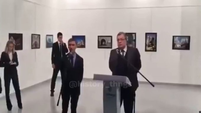 Russian ambassador to Turkey Andrei Karlov shot dead by a Turkish policeman
