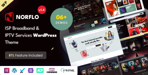 Norflo – ISP & IPTV Services Elementor WordPress Theme