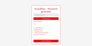 GuardPass – Password Generator