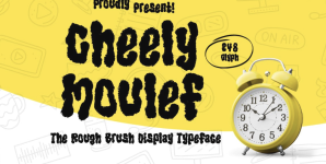 Cheely Moulef – Rough Brush Font