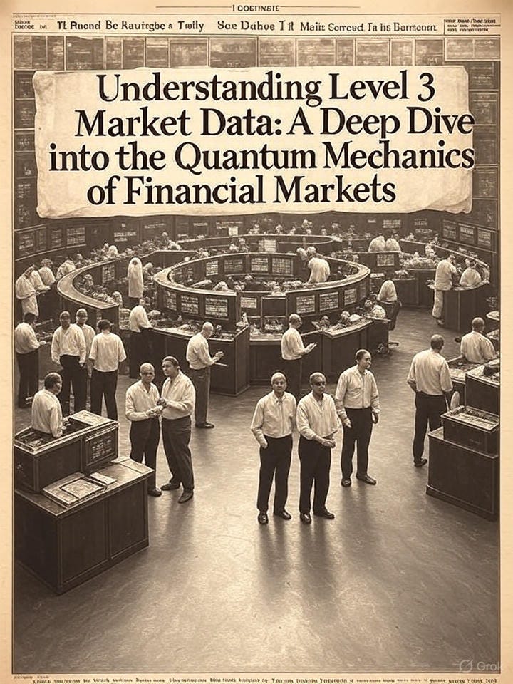 Understanding Level 3 Market Data: A Deep Dive into the Quantum Mechanics of Financial Markets