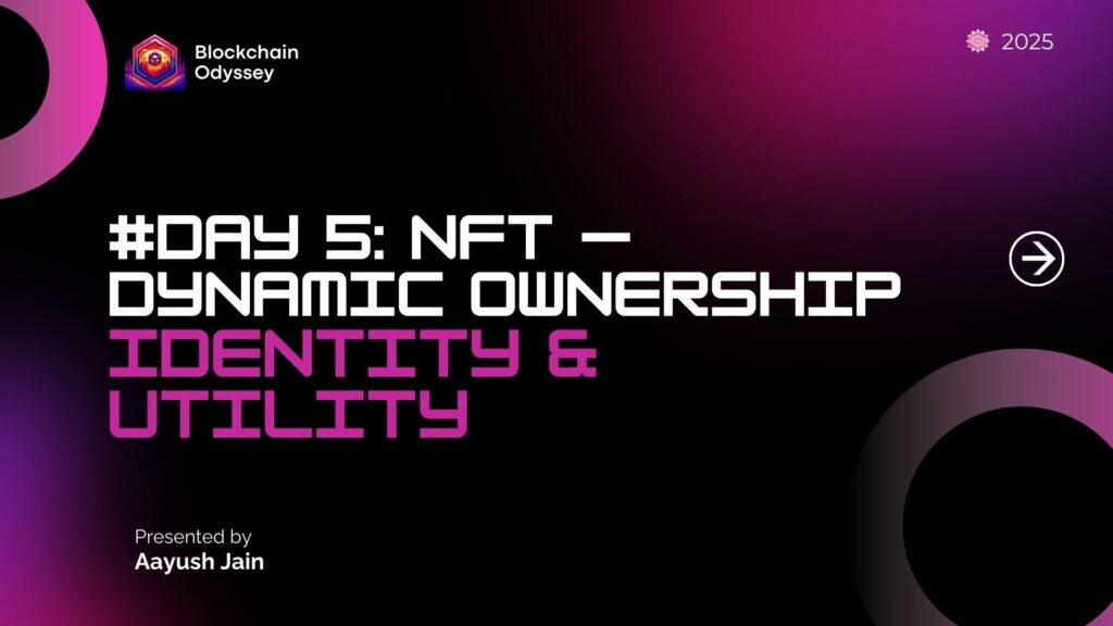 Day 5: NFTs — Dynamic Ownership, Identity & Utility