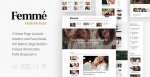 Femme – An Online Magazine & Fashion Blog WordPress Theme