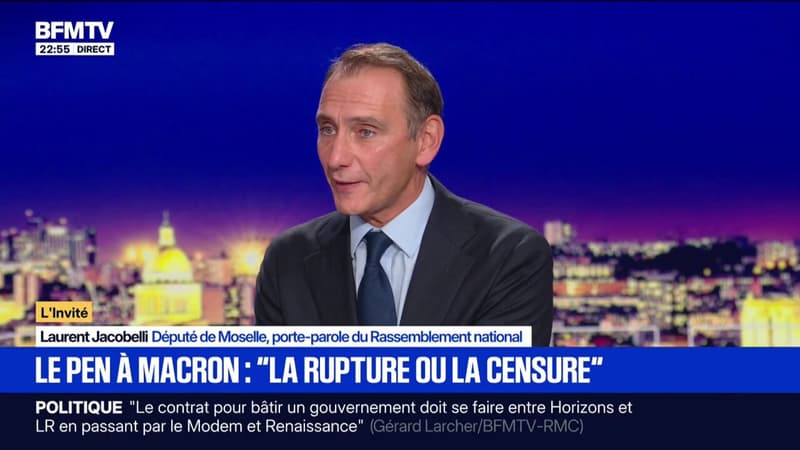 Crise politique: “Nous attendons de monsieur Lecornu qu’il fasse une politique de rupture comme il l’a promis”, souligne Laurent Jacobelli, député RN de Moselle