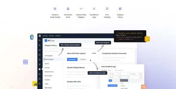 WPCode Pro 2.2.3 – WordPress Code Snippets Plugin