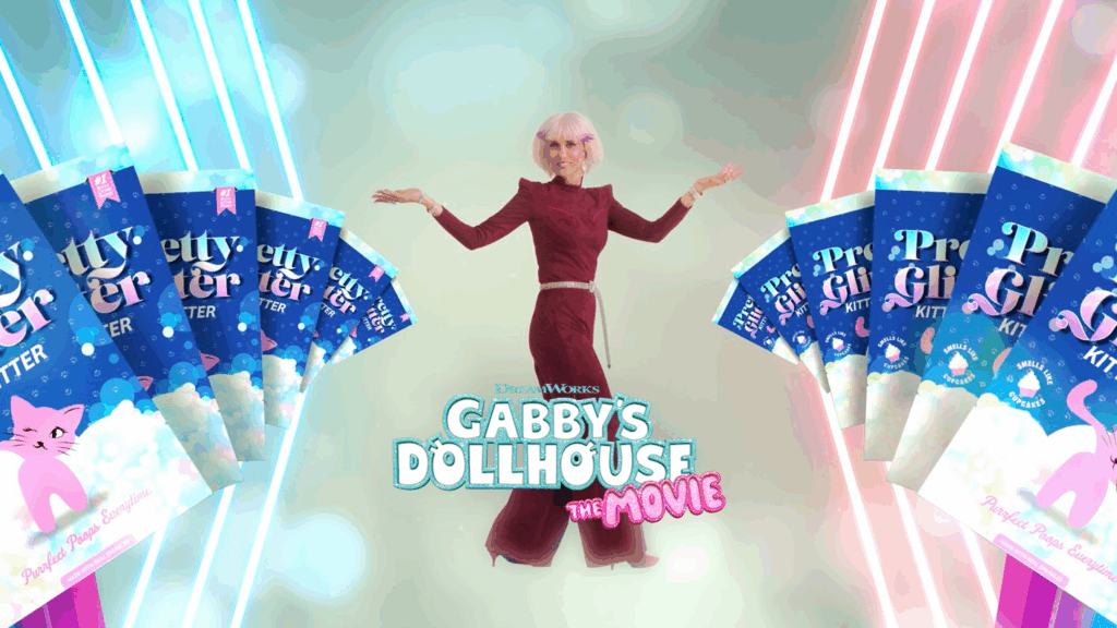 Why is Kristen Wiig selling glitter kitty litter?