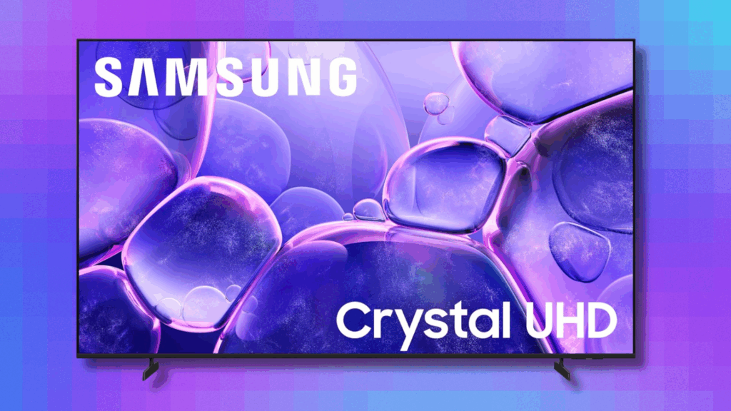 Enhance your living room with the 65-inch Samsung Crystal UHD U8000F 4K TV for its lowest price