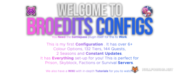 BATTLE PASS CONFIGURATION 132+ TIERS 144+ QUESTS 1-7 WEEKLY QUESTS 2 SEASONS