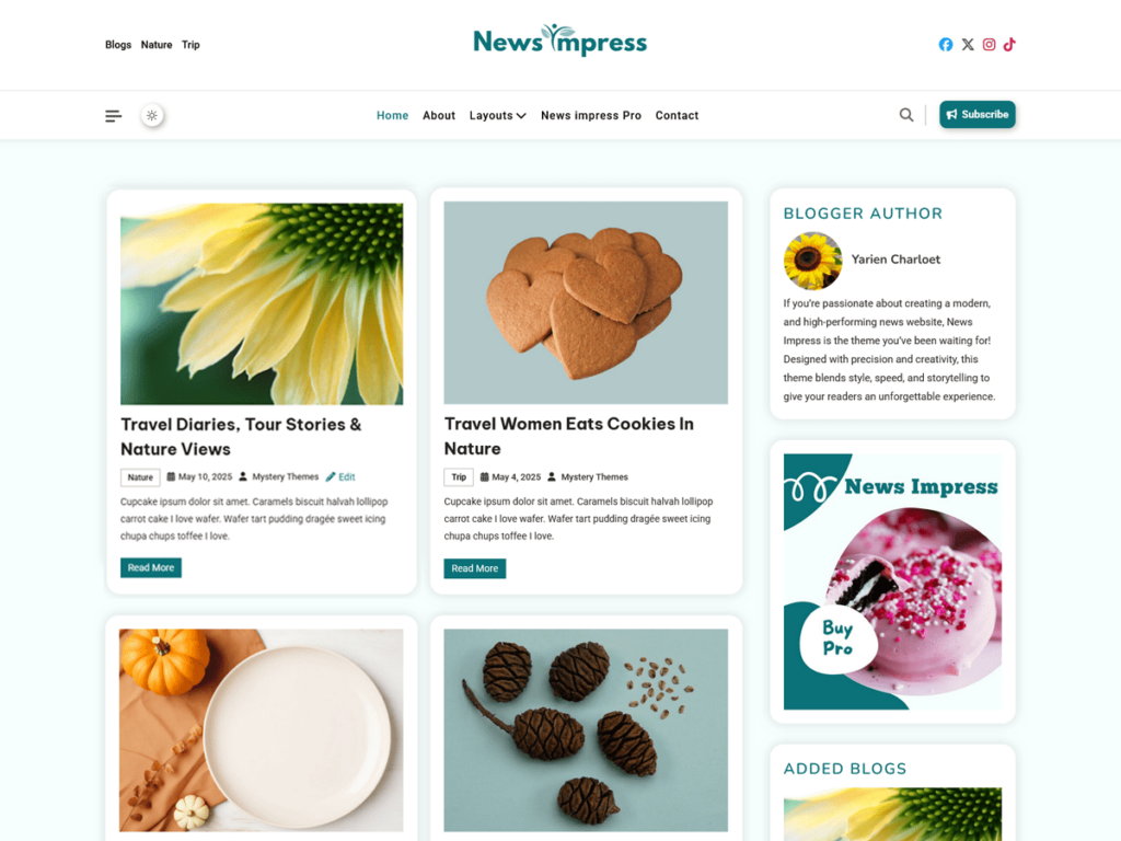 News Impress | WordPress Theme