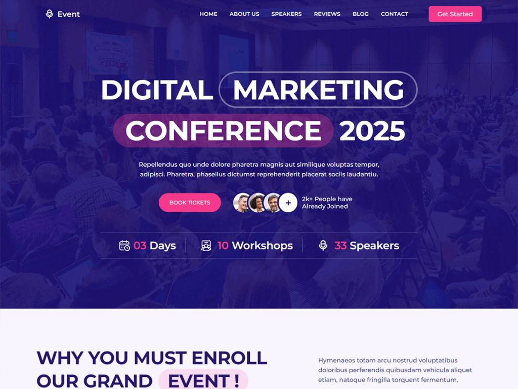 Blockskit Event | WordPress Theme